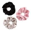 Velvet Extra Large Ruffled Hair Scrunchie – Assorted - 15cm