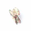Vintage Floral Print Acrylic Hair Clamps - Assorted - 6.5cm
