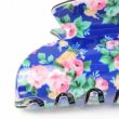 Vintage Floral Print Acrylic Hair Clamps - Assorted - 6.5cm