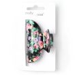 Vintage Floral Print Acrylic Hair Clamps - Assorted - 6.5cm