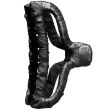 W7 Black Satin Covered Hair Clamps - 9.5cm