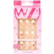 W7 Glamorous 24 Nails With Glue  - Sweet Heart 