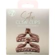 W7 Satin Claw Clips -  Nude/NU (9.5cm)