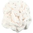 White Fabric Flower Hair Clamp - 8cm