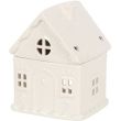 White Gingerbread House Ceramic Oil Burner