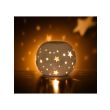 White Iridescent Star Oil Burner and Wax Warmer