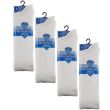 White Knee High School Socks - Fresh Feel (3 Pair Pack) - (UK - 12.5-3.5)