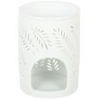 White Leafy Fern Cut-Out Ceramic Oil Burner & Wax Warmer - 11.5cmWhite Leafy Fern Cut-Out Ceramic Oil Burner & Wax Warmer - 11.5cm