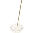 White Lotus Flower Ceramic Incense Stick Holder