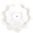 White Lotus Flower Ceramic Incense Stick Holder