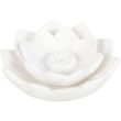 White Lotus Flower Ceramic Incense Stick Holder