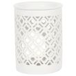 White Matte Lattice Cut Oil Burner