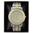 Wholesale NY London Mens Classic Bling Crystals Dial Two-Tone Fashion Watch - Gold/Silver
