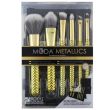 Chique Royal Moda Metallics 7pc Total Face Flip Brushes Kit Gold