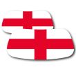 Wholesale England Flag Face Sticker - Pack of 2 Stickers 