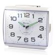 Wholesale Large Square Quartz Alarm Clock - White 