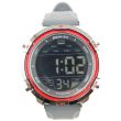 Wholesale Men's Henley Multi Functional Red Bezel Watch - Grey Strap