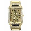 Wholesale Men's NY London Rectangular Watch - Gold