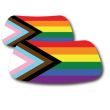 wholesale Rainbow Face Sticker - Pack of 2 Stickers 