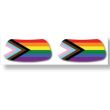 wholesale Rainbow Face Sticker - Pack of 2 Stickers 