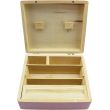 Wholesale Tray Large Wooden Box - Pink