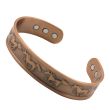 Wholesale Magnetic Copper Bangle - Horse Design (One Size) 