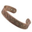 Wholesale Magnetic Copper Bangle - Indian Tribe Design (One Size) 
