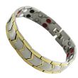 Magnetic Stainless Steel Two Tone Bracelet 