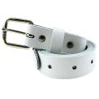Men's Leather Belts 1" Wide - White (X Large)