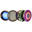 Wholesale 4-Part Metal Handmuller Rainbow Rasta Design