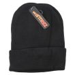 Adults Unisex Black Beanie 