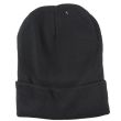 Adults Unisex Black Beanie 