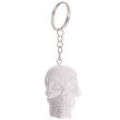 Wholesale Black & White Skull Keyring