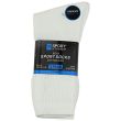 Wholesale Boys Activewear Cotton Rich Sports Socks (3 Pack) -  White 4-6