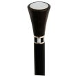 Wholesale Capstick with Metal Top Walking Stick - Black