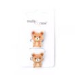 Wholesale Card Of 2 Teddy Bear Bobble Elastics