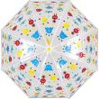 Wholesale Children's Monster Print Clear Dome Umbrella 