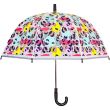 Wholesale Children's Multi Colour Animal Print Clear Dome Umbrella 