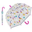 Wholesale Childrens Unicorn and Rainbow design Dome umbrella - Clear