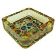 Wholesale Chongz Squared Glow In The Dark Acrylic Ashtray - Assorted 