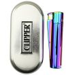 Wholesale Clipper Electronic Jet Flame Lighter Gift Set - Icy