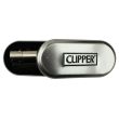 Wholesale Clipper Electronic Jet Flame Lighter Gift Set - Silver