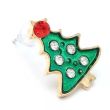 Wholesale Diamante Christmas Tree Earrings