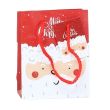 Wholesale Father Christmas Face Glossy Gift Bag 