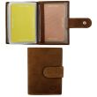Wholesale Florentino Genuine Leather Credit Card & ID Holder - Tan