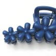Wholesale Flower Design Clamp 10cm - Assorted Colours