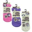 Wholesale Girls Thermal Non Slip Slipper Socks Cat Design (1pack) - Size 12½ -3½ 