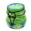 Wholesale Glow In The Dark Air Tight Glass Jars (70 x 70mm) - Assorted Colours