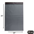 Grey Polythene 60mu Peel & Seal Mailing Bags 14" x 21'' (100pcs)
