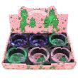 Wholesale Hall Of Leaf Round Premium Glass Ashtray - Assorted
